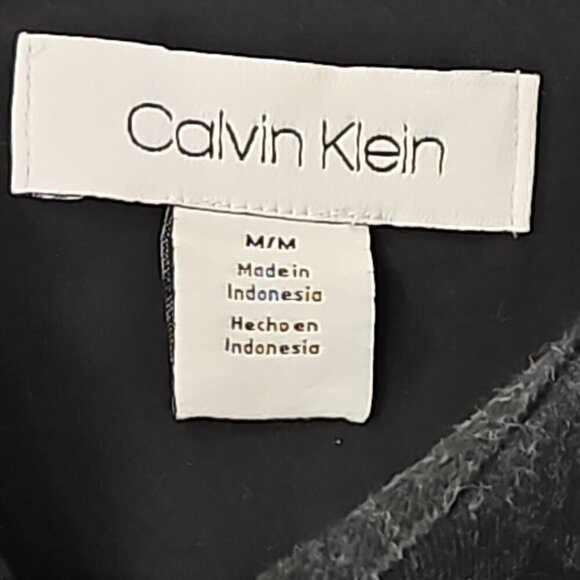 Calvin Klein Flannel Shirt Men's M Medium Black Check Long Sleeve EUC Old Money - Picture 6 of 15